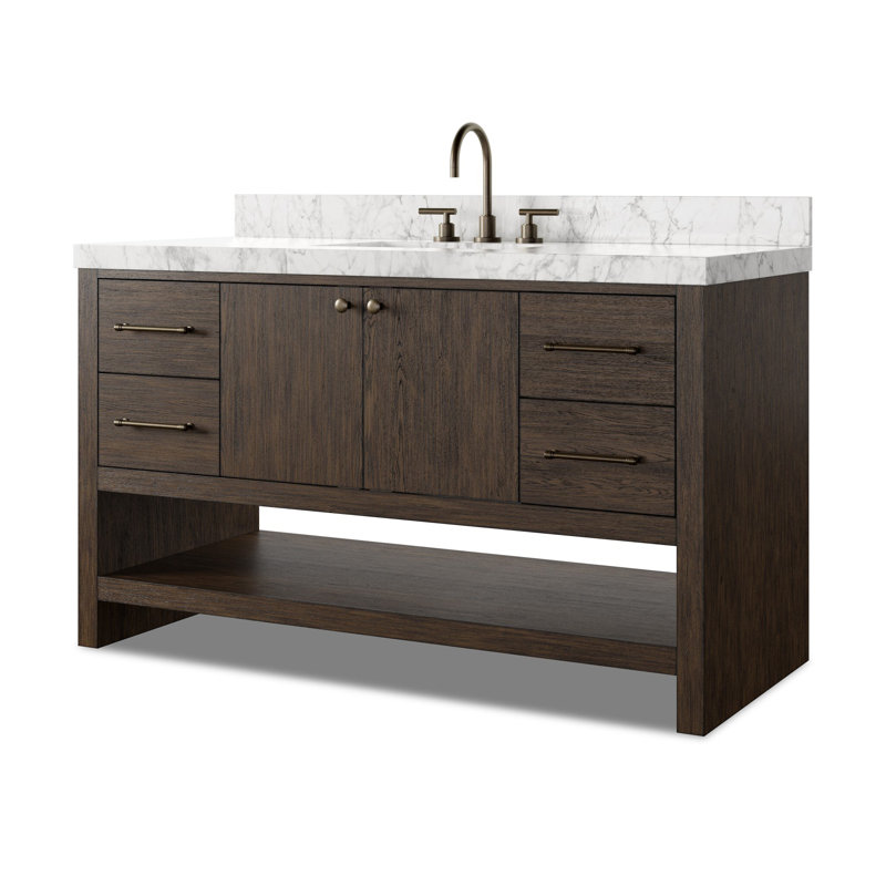 Anthem Single Vanity, Satin Espresso Oak