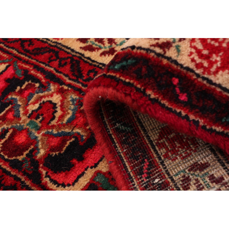 Hand-Knotted Anatolia Red Wool Rug 3'7" X 6'9"
