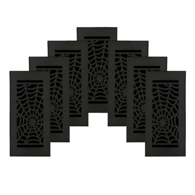 Paquet de 7 ouvertures de conduit de 4 po x 10 po Spooky Gothic