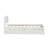 Modern Twin Bed Frame With Twin Trundle For White High Gloss Headboard And Footboard With Creamy White Color