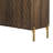 55" Wooden Walnut Sideboard Buffet with Doors & Shelves, Walnut Storage Cabinet for Dining or Living Room