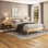 Grand lit en bois massif Ashlie
