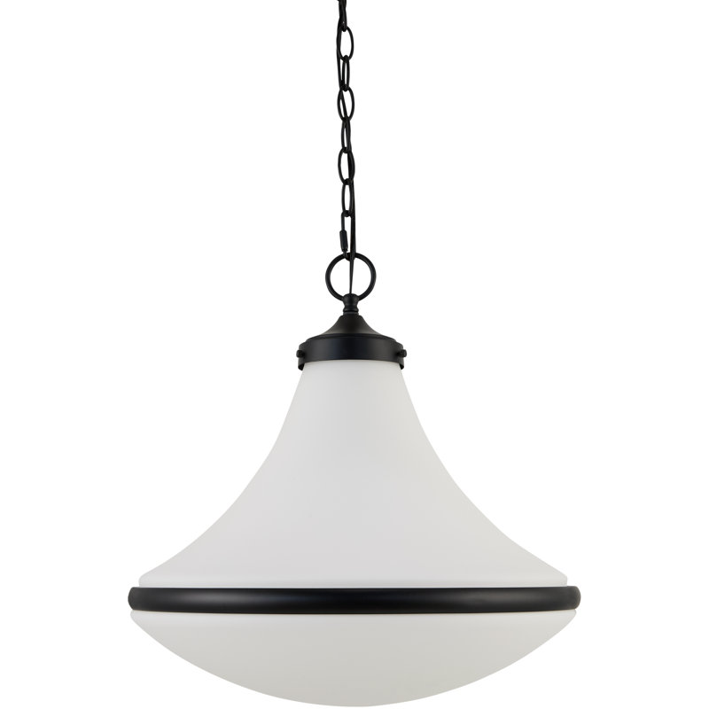 Galey Alix x Livabliss Colleen Pendant , Matte Black, 79.75" H x 17" W x 17" D