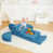 Similicuir bleu lac est en rupture de stock