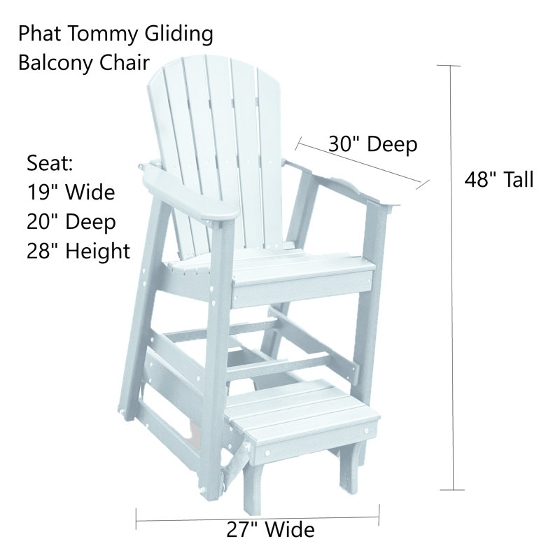 Phat Tommy BALCONY CHAIR GLIDER, White