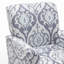 Fauteuil à motifs en mélange de polyester, structure en bois de bouleau massif avec pieds fuselés bruns, chaise d'appoint rembourrée de mousse avec garniture pour le bureau du salon