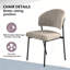 47.5 cm H Corduroy Side Chair in Grey-1761951240