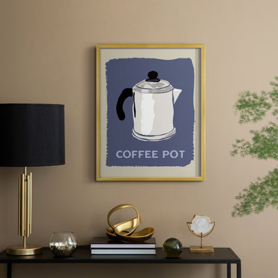 Modern Coffee I, reproduction encadrée - bois massif