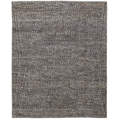Dering Modern Polka Dots, Gray/Tan/Taupe Area Rug
