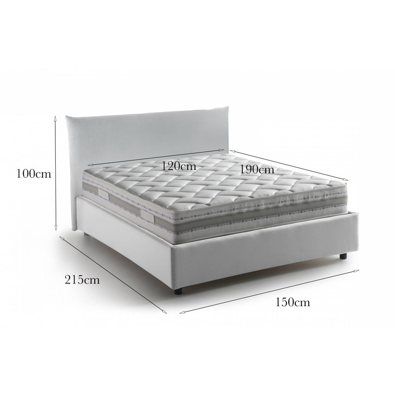Besar Bed, White