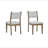Darla 5Pc 72"W Rectangular Walnut Oak Finish Sled Dining Set-657223152