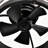 25.8''  Industrial Ceiling Fan With Remote Control ,5 ABS Blades Small Size Ceiling Fan For Living Room, Dining Room, Bedroom, Family Room, Matte Black ,6 PCS*E26 (Does Not Include Light Bulbs)