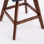 Ensemble de 2 tabourets de bar pivotants à hauteur de comptoir, siège de 26 po de hauteur, ensemble de tabourets de bar rembourrés, tissu bleu-1492623199