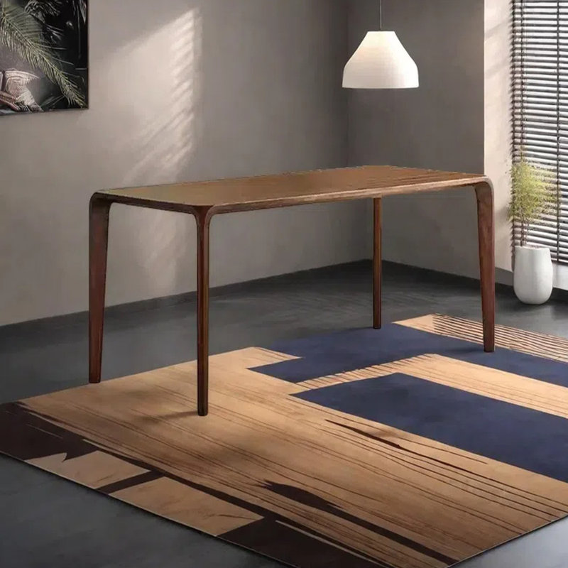 Light luxury rectangular dining table, 29.53"H x 62.99"L x 31.5"W