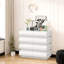 Commode blanche 8 tiroirs avec commode à structure polyvalente