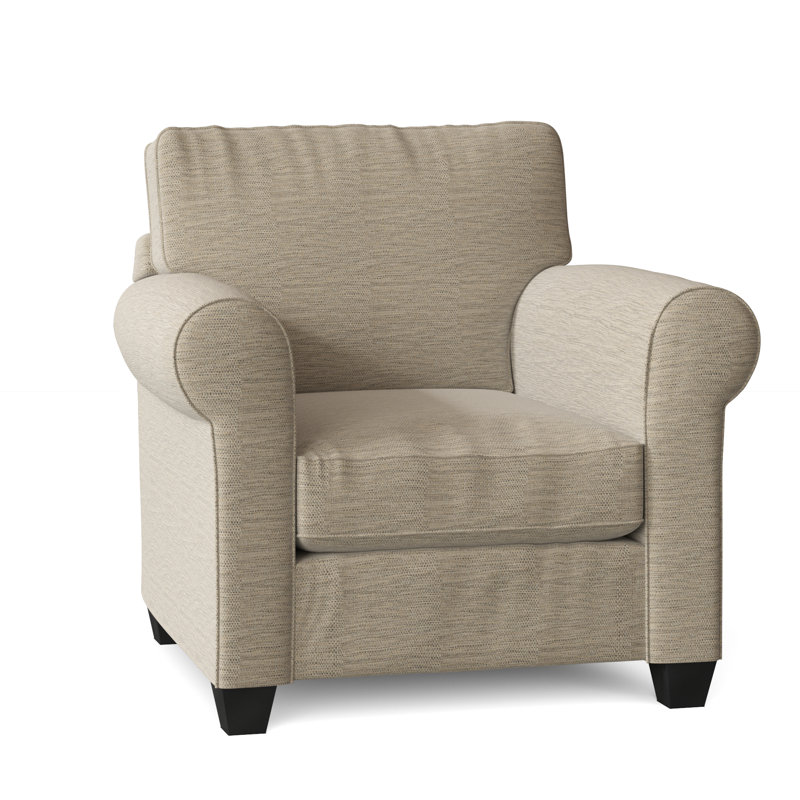 Fauteuil Putney, Tissu performance perle Vault