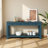 Console Table/Sofa Table with Storage Drawers and Bottom Shelf for Entryway Hallway-393703724
