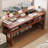 Maroon Rectangular Solid Wood desk-1418442715
