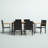 Nia 6 - Person Acacia Wicker Patio Dining Set with Rectangular Table
