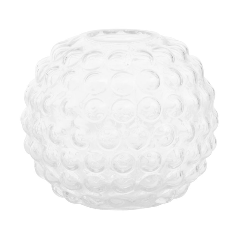 Canale Handmade Glass Table Vase, 11cm H x 14cm W x 14cm D