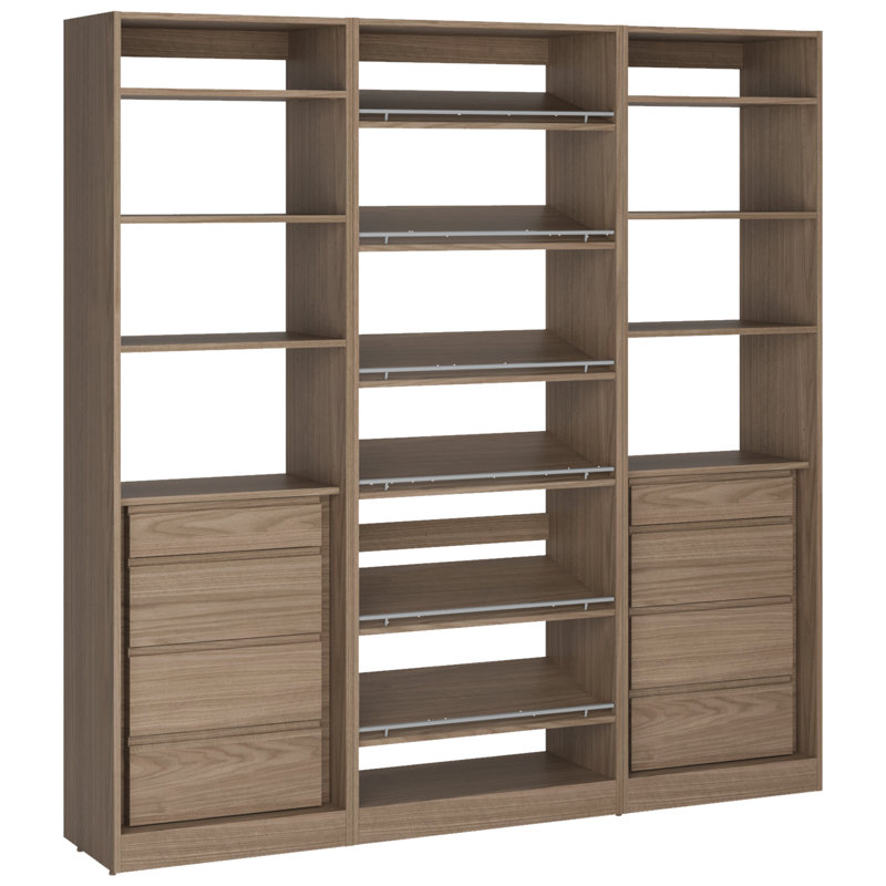 82 1/4" Closet System, Brown