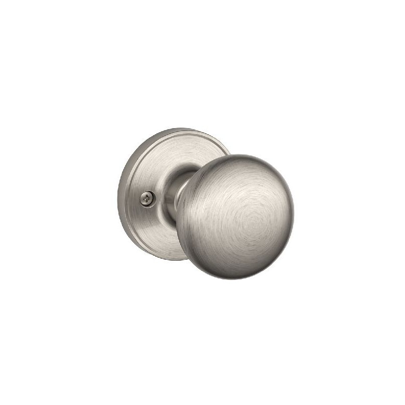 Stratus Knob Non-Turning Lock, Satin Nickel