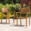 Chaises de salle à manger 2, bois pour le jardin. , À froid, 22,2 pouces de profondeur 2, fait de bord de piscine. Finition, imperméable, capacité de 350 lb-152326266