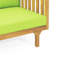 Lit de jour avec coussins en bois et en tissu d'eau, sommier à lattes, 68,79 po L x 31,76 po P x 24,14 po H, assemblage requis, dossier à structure rigide.
