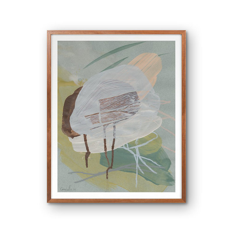 «Jelly Fly» par Cassidy Cole - Peinture encadrée sur papier
