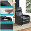 Canapé inclinable en cuir synthétique