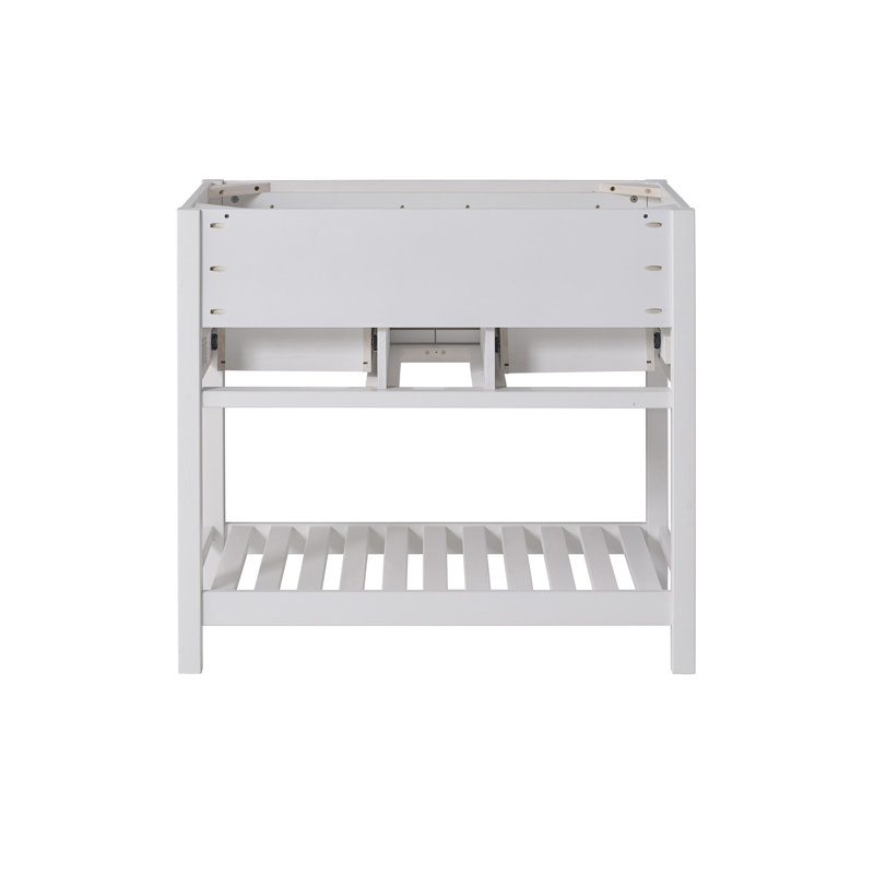 Williamsburg Traditional 36" Pine Vanity Cabinet with Nickel Hardware