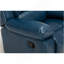 Fauteuil inclinable en cuir bleu marine Charlotte