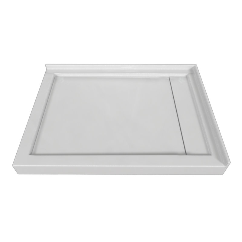 Signature 48'' W 36'' D Rectangular Double Shower Base, Left