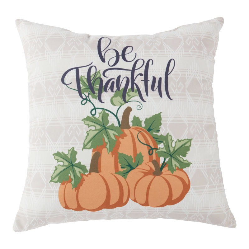 Coussin en polyester Be Thankful