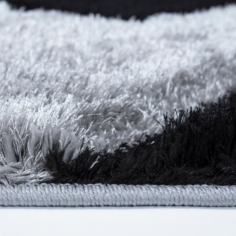 Woodbranch Geometric Shag Area Rug, Rectangle 200 x 290cm