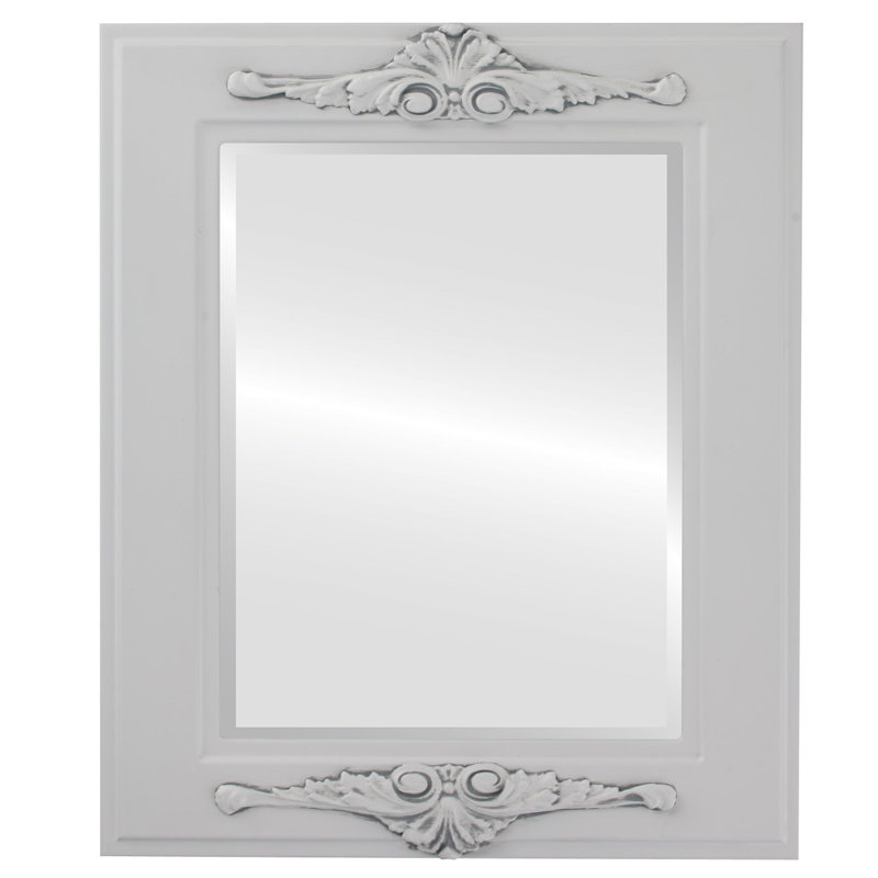 Miroir décoratif en biseau rectangulaire Retiro, H 25 po x l 21 po