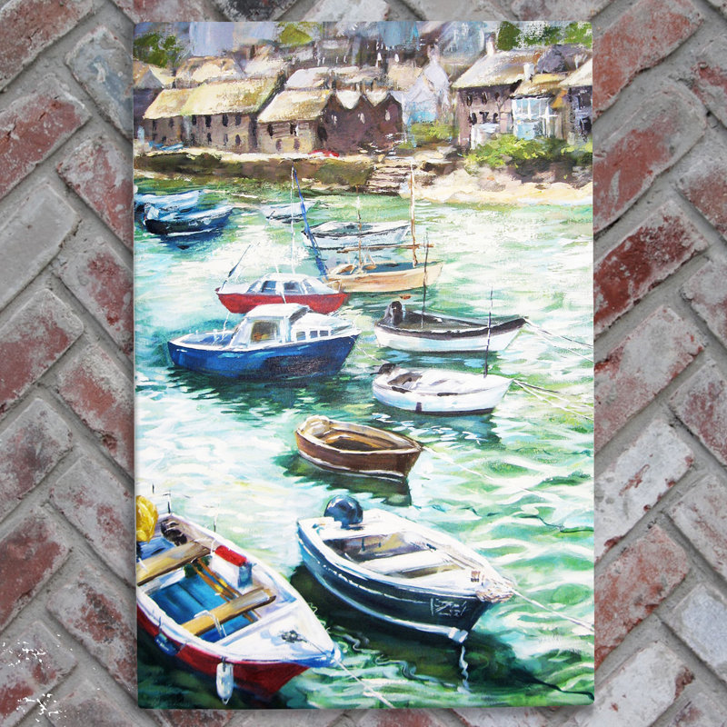 JUDITH YATES Farmhouse Nautical & Beach Wall Decor on Ceramic