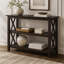 Console Deep Merlot avec 2 tablettes