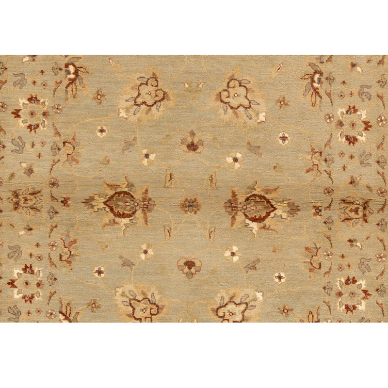 Tapis beige / brun / rouge noué à la main de haute qualité