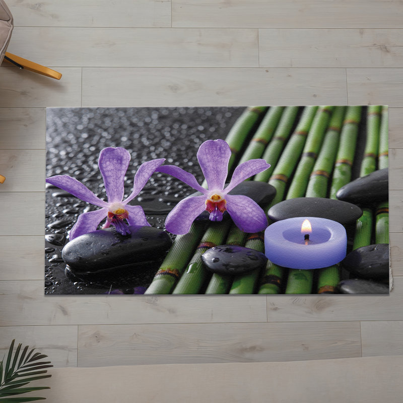 Chic Geometric Pattern Non-Woven Soft Type Printed Rug Ideal for High Traffic Residential or Commercial Spaces