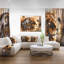 «Lion Collage - Animal Circle», art mural-35120057-35120071
