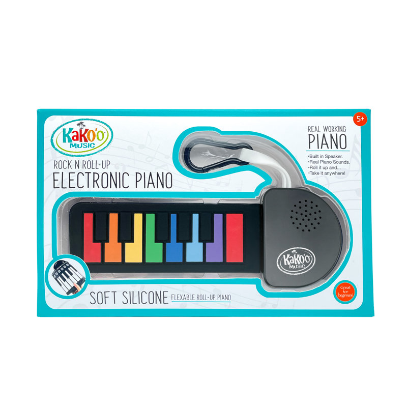 KaKo'o Mini silicone Keychain Instruments 12pk Asst (Piano, Guitare, Batterie)
