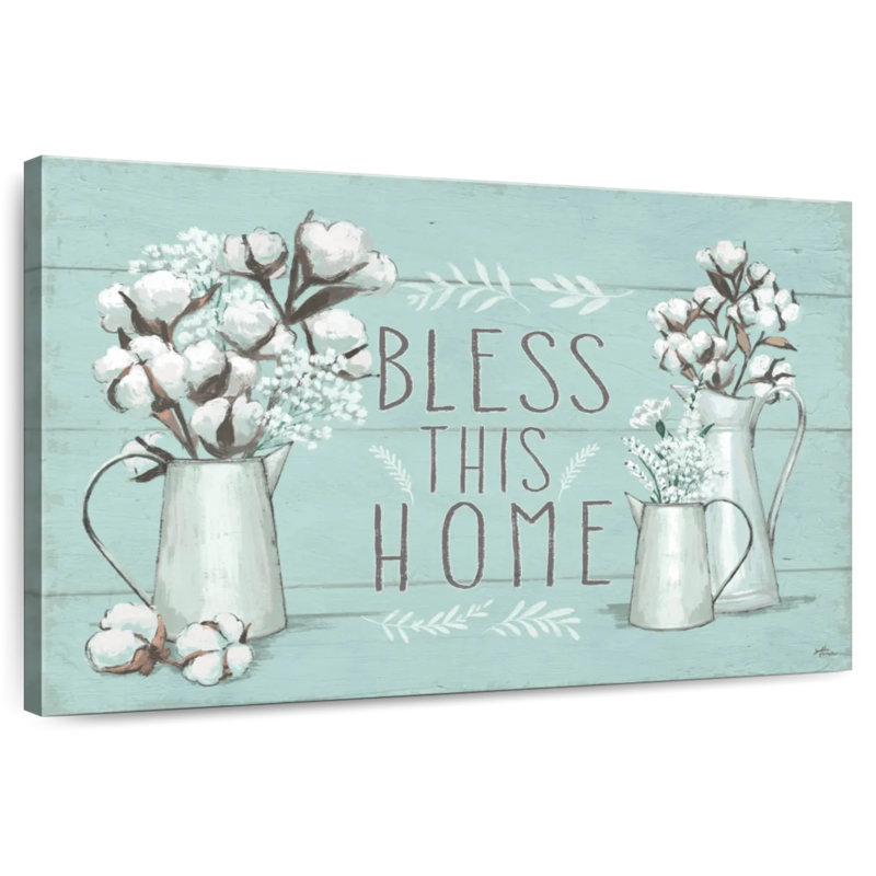 Blessed Mint Wall Sign, 30" H x 45" W