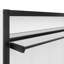 Lit escamotable simple avec tablettes, lit mural en métal au design peu encombrant-613024369