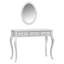 Meuble-lavabo de luxe avec miroir ovale-910379512