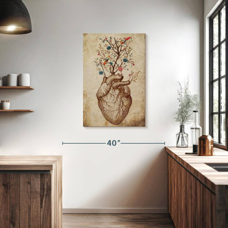 Keiri Heart Spring Floral, 36" H x 24" W