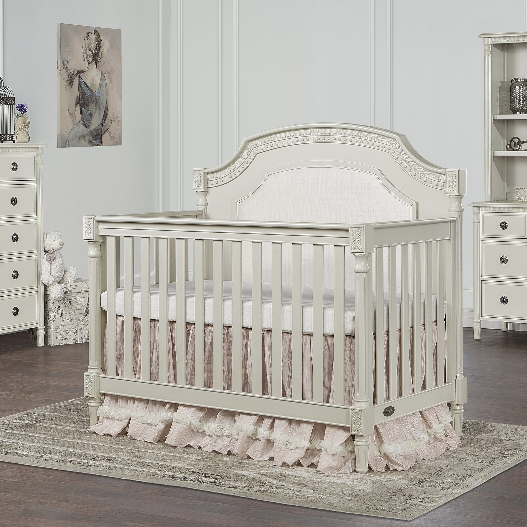 Evolur Julienne 4-in-1 Convertible Upholstered Crib Reviews