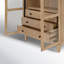 Gayle 3-Drawer Solid Wood China Cabinet with Glass Doors