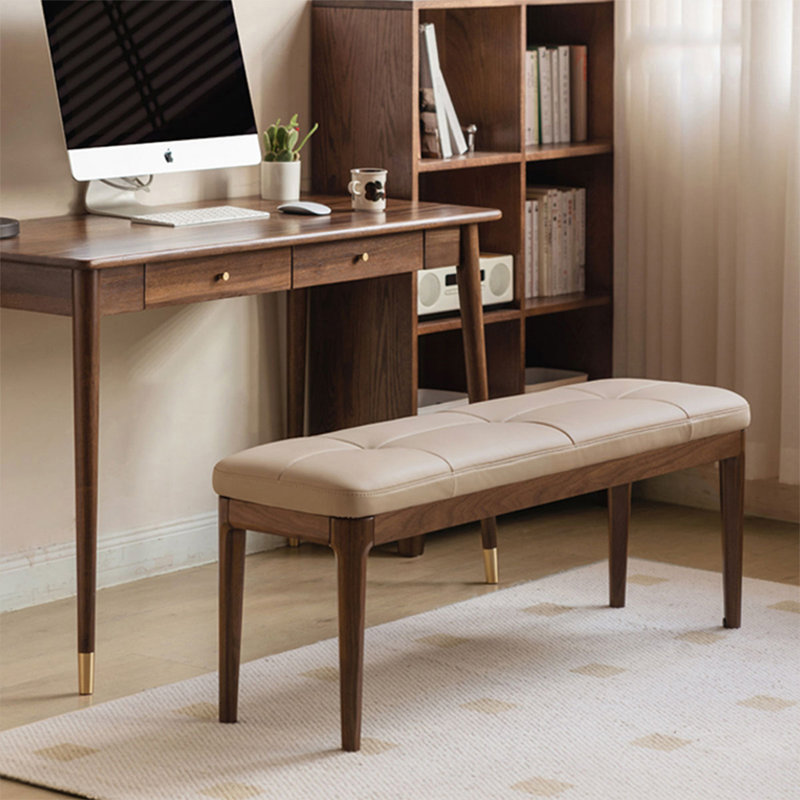 Banc rembourré beige