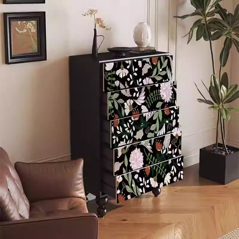 Armoire avec 5 tiroirs et plateau spacieux